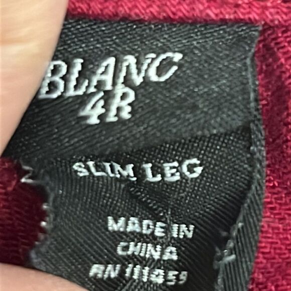 White House Black Market Maroon Slim Leg Blanc Jeans- 4R - Picture 12 of 15